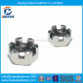 DIN935 Aço Inoxidável Castelo Nuts Hex Slotted Castelo Nuts com Metric grosso e Fine Pitch Thread